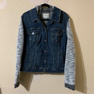 Torrid Knit Sweater Denim Jacket Women’s Plus XXL 2X